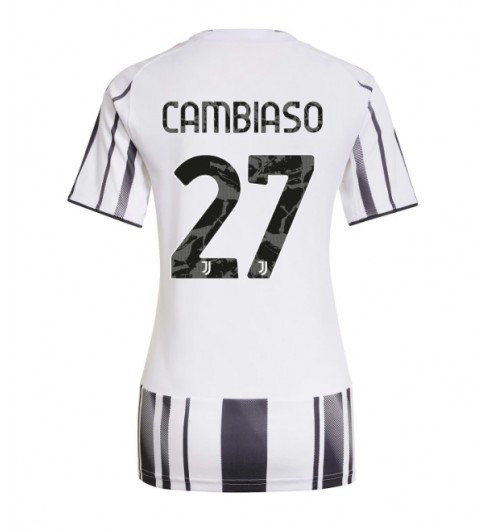 Juventus Andrea Cambiaso #27 Domácí Dres pro Dámské 2025-26 Krátký Rukáv Juventus Andrea Cambiaso #27 Domácí Dres pro Dámské 2025-26 Krátký Rukáv
